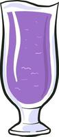 Plum juice, illustration, vector on white background.