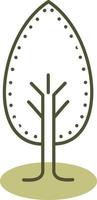 Agriculture tree, illustration, vector on a white background.