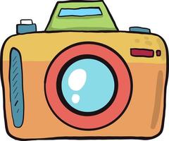 Colorful camera,illustration,vector on white background vector