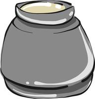 Flour in the jar ,illustration,vector on white background vector