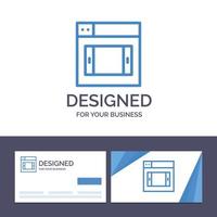 Creative Business Card and Logo template Web Design Mobile Vector Illustration