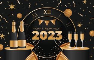 New Year Party Background vector