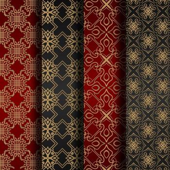 diseño de patrones decorativos, conjunto de vectores