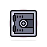 Locker Lock Motivation Abstract Circle Background Flat color Icon vector