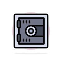 Locker Lock Motivation Abstract Circle Background Flat color Icon vector