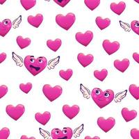 Seamless pattern with hearts. vector