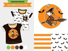 Halloween fashion set. vector