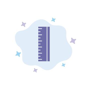 Scale Design Designer Blue Icon on Abstract Cloud Background vector