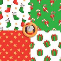 Merry Christmas pattern vector