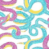 Pattern with snakes. vector