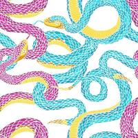 Pattern with snakes. vector