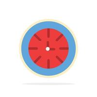 Watch Timer Clock Global Abstract Circle Background Flat color Icon vector
