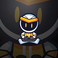 gamer mascot logo vector