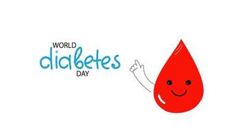 Vector banner of World diabetes Day.