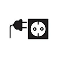 simple style plug socket vector icon