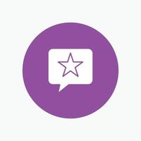 chat mensaje favorito estrella vector