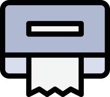 Cleaning Paper Tissue  Flat Color Icon Vector icon banner Template