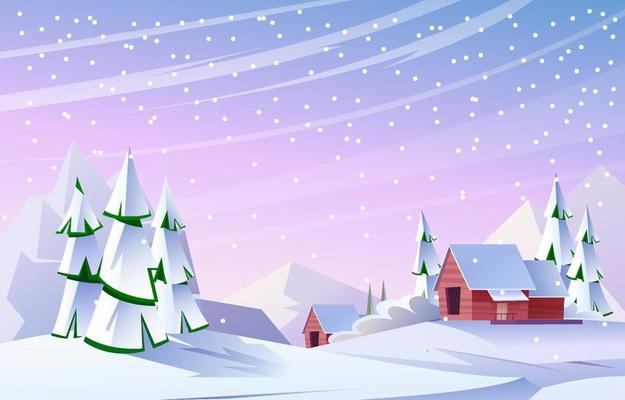 Winter In The Mountain