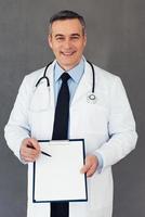 Male doctor portrait photo