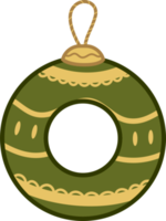 diseño de elemento de bola de navidad png