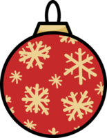 Christmas ball element design png