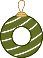 diseño de elemento de bola de navidad png