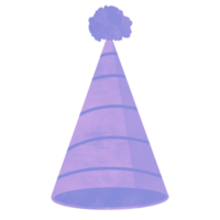 Watercolor Birthday Party Hat png