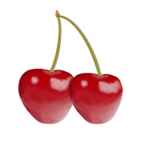 ilustración de cereza roja png