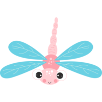 Cute dragonfly. Winged Insect png