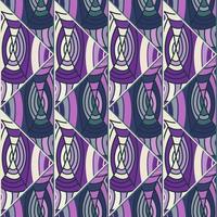 beautiful mosaic of lines seamless pattern in dodle style. Hand drawn abstract vintage ornament. vector