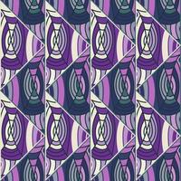 beautiful mosaic of lines seamless pattern in dodle style. Hand drawn abstract vintage ornament. vector