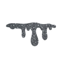 Silver Glitter Dripping png
