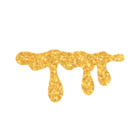 Yellow Glitter Dripping png