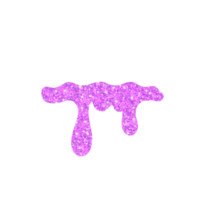 Purple Glitter Dripping png