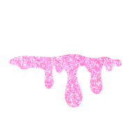 Pink Glitter Dripping png