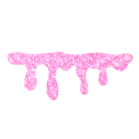 Pink Glitter Dripping png