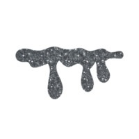 Silver Glitter Dripping png