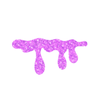 gouttes de paillettes violettes png