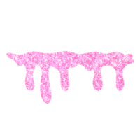 Pink Glitter Dripping png