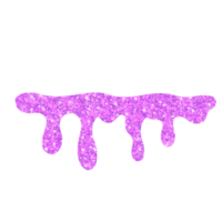 Purple Glitter Dripping png