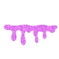 gouttes de paillettes violettes png