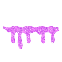 goteo de purpurina púrpura png