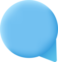 3D speech bubble illustration. png