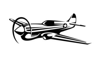 ilustración de halcón de guerra de aviones vector