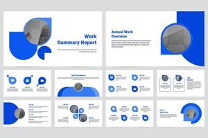 Business Work Summary Plan Presentation vector