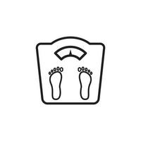 Floor scale icon vector logo design template