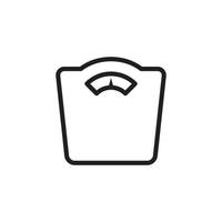 Floor scale icon vector logo design template