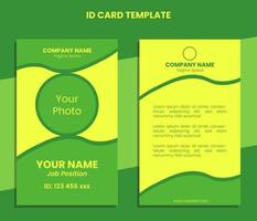 Vertical ID Card Ultramodern Template vector