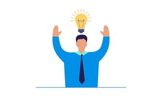 People shows gesture of a great idea creativity thinking concept vector