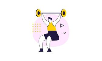 People doing sports activities illustration vector